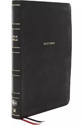 NKJV, Thinline Bible, Large Print, Leathersoft, Black, Thumb Indexed, Red Letter, Comfort Print cover