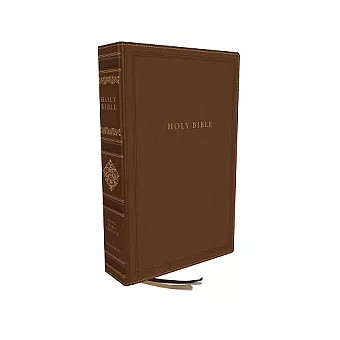 KJV, Personal Size Reference Bible, Sovereign Collection, Leathersoft, Brown, Red Letter, Thumb Indexed, Comfort Print cover