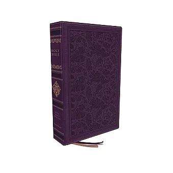 KJV, Personal Size Reference Bible, Sovereign Collection, Leathersoft, Purple, Red Letter, Thumb Indexed, Comfort Print cover