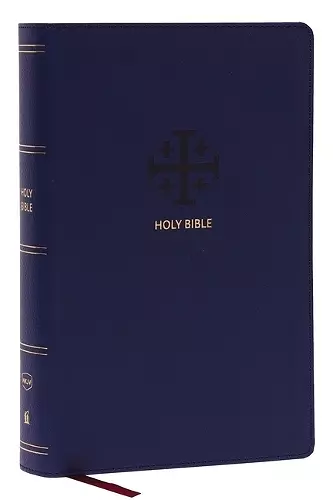 NKJV, End-of-Verse Reference Bible, Personal Size Large Print, Leathersoft, Blue, Red Letter, Comfort Print cover