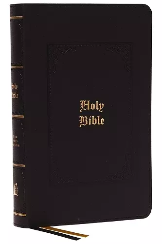 KJV, Personal Size Large Print Reference Bible, Vintage Series, Black Leathersoft, Red Letter, Thumb Indexed, Comfort Print cover