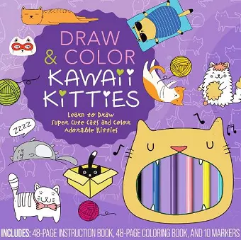 Draw & Color Kawaii Kitties Kit cover