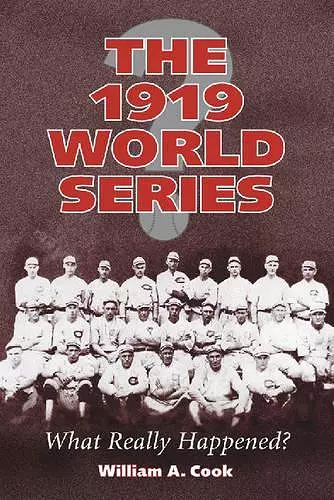 The 1919 World Series cover