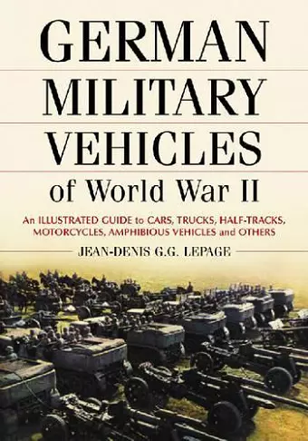 German Military Vehicles of World War II cover