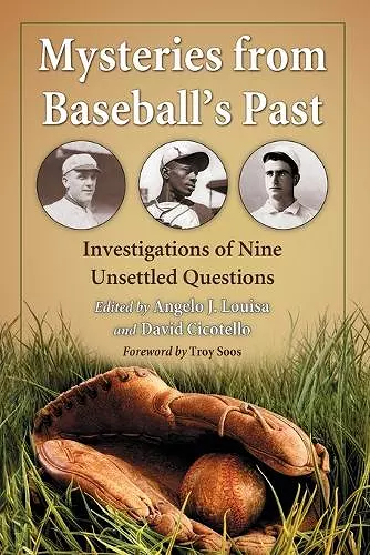 Mysteries from Baseball's Past cover