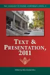 Text & Presentation, 2011 cover