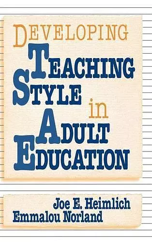 Developing Teaching Style in Adult Education cover