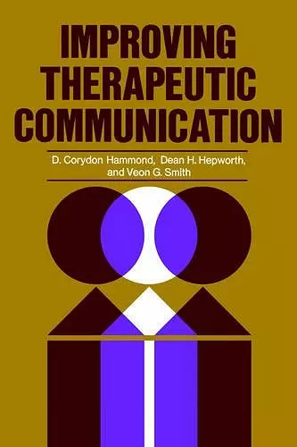 Improving Therapeutic Communication cover