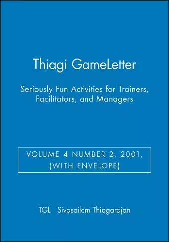 Thiagi GameLetter, (with Envelope) cover