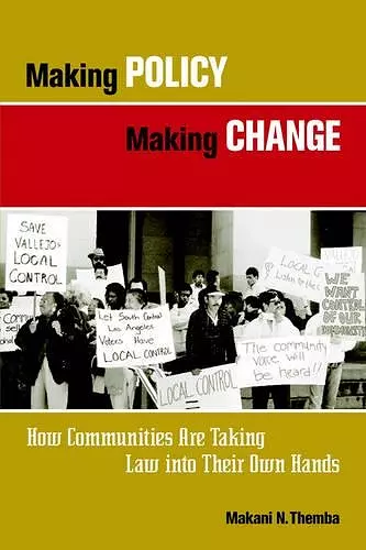 Making Policy Making Change cover