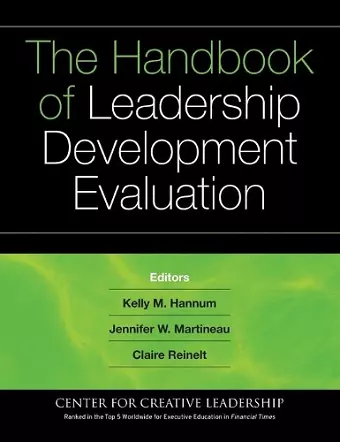 The Handbook of Leadership Development Evaluation cover