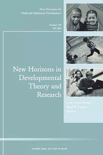 New Horizons in Developmental Theory and Research cover