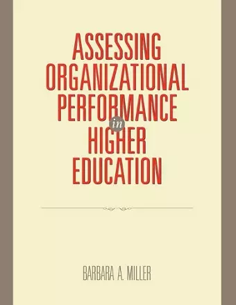 Assessing Organizational Performance in Higher Education cover