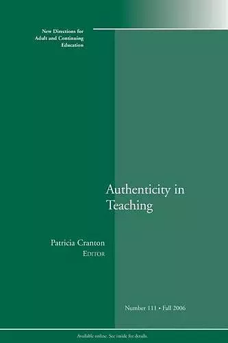 Authenticity in Teaching cover