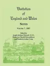 Visitation of England and Wales Notes cover