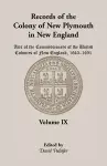 Records of the Colony of New Plymouth in New England, Volume IX cover