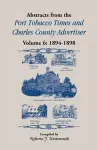 Abstracts from Port Tobacco Times and Charles County Advertiser cover