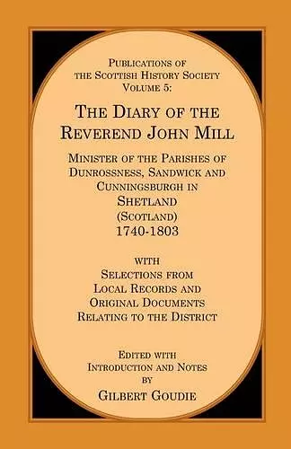 The Diary of the Rev. John Mill cover