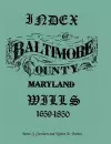 Index of Baltimore County Wills, 1659-1850 cover