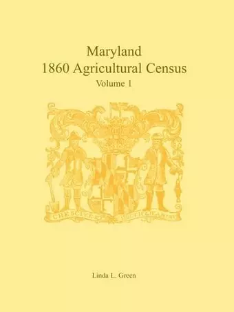 Maryland 1860 Agricultural Census cover