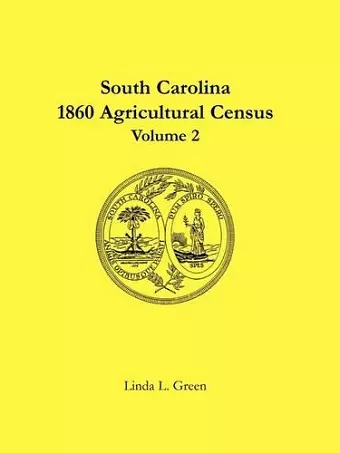 South Carolina 1860 Agricultural Census cover