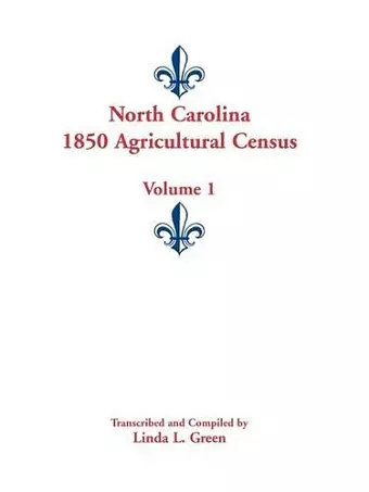 North Carolina 1850 Agricultural Census cover