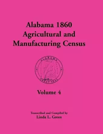 Alabama 1860 Agricultural and Manufacturing Census cover