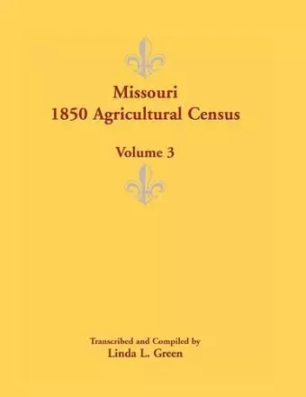 Missouri 1850 Agricultural Census cover