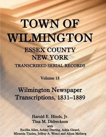 Town of Wilmington, Essex County, New York, Transcribed Serial Records cover