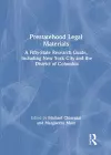 Prestatehood Legal Materials cover