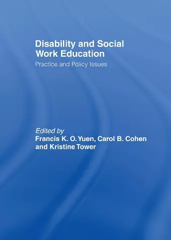 Disability and Social Work Education cover