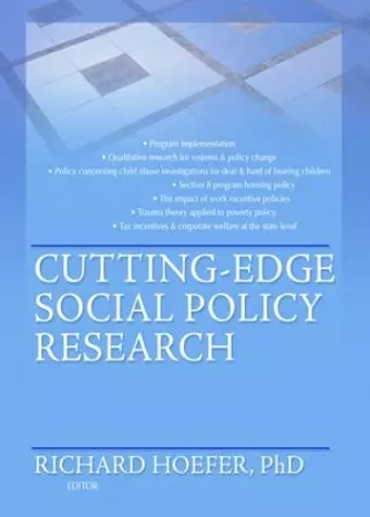 Cutting-Edge Social Policy Research cover