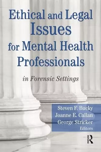 Ethical and Legal Issues for Mental Health Professionals cover