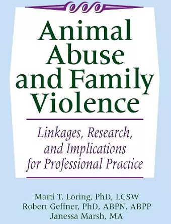 Animal Abuse and Family Violence cover