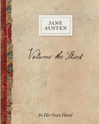 Volume the Third by Jane Austen cover