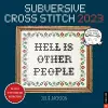 Subversive Cross Stitch 2023 Wall Calendar cover