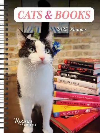 Cats & Books 12-Month 2025 Planner Calendar cover