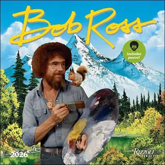 Bob Ross 2026 Wall Calendar (Includes Full-Color Poster) cover