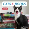 Cats and Books 2026 Wall Calendar cover