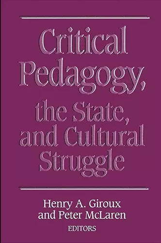 Critical Pedagogy, the State, and Cultural Struggle cover