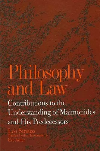Philosophy and Law cover
