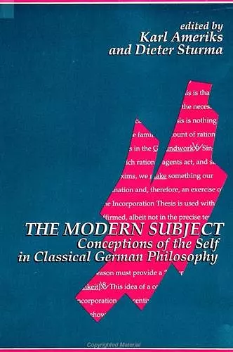 The Modern Subject cover