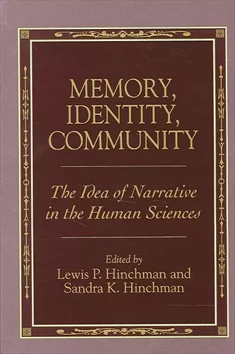 Memory, Identity, Community cover