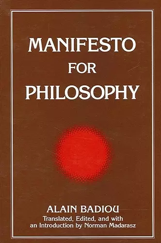 Manifesto for Philosophy cover