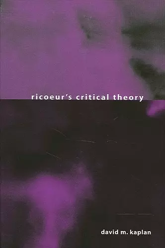 Ricoeur's Critical Theory cover