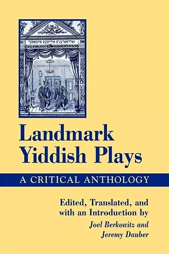 Landmark Yiddish Plays cover