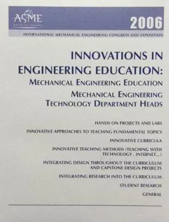 2007 Innovations in Engineering Education cover