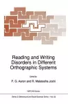 Reading and Writing Disorders in Different Orthographic Systems cover