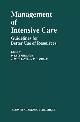 Management of Intensive Care cover