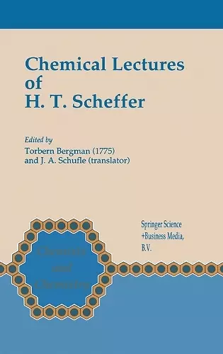 Chemical Lectures of H.T. Scheffer cover